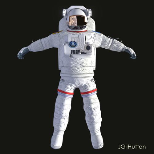 Astronaut - EMU suit - Rigged preview image